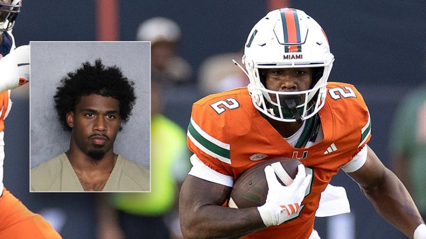 Miami running back Jordan Lyle arrested on felony aggravated fleeing charge in Broward County