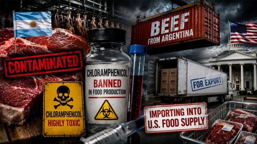 BREAKING SCANDAL: Argentine Beef Contaminated With The Highly Toxic & Deadly Antibiotic Chloramphenicol – A Chemical Compound Banned In Food Production Around The World – Is Set To Be Imported Into The U.S. Food Supply!