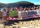 Angry locals block famous beach as mass tourism protests escalate at vacation hot spot
