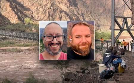 2 Grand Canyon flooding victims photographed on hiking trip in days before deaths