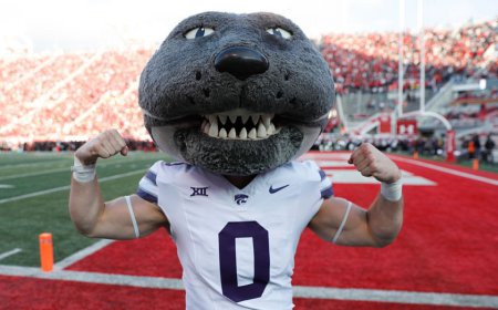 Kansas State Wildcats' mascot forced to complete absurd amount of push-ups during 71-3 victory