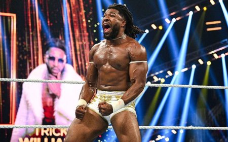 Trick Williams wins US title after Lil Yachty survives Baron Corbin at WWE Sunday Night's Main Event