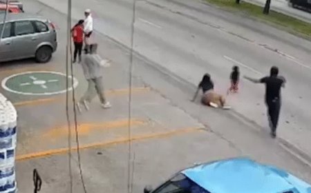 Video captures grocery store manager's daring rescue of toddler who ran into oncoming traffic