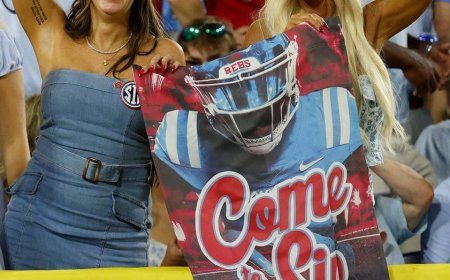 Viral Ole Miss fan goes through her favorite DMs since being discovered during win over Louisville