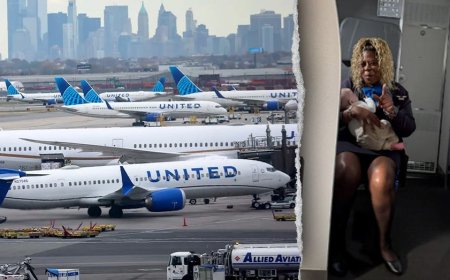 United flight attendant makes quick save, catching baby that was about to fall from 'exhausted' mom's lap