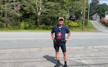 ‘I just keep going’: Bedford man takes 46-km walk in honour of Terry Fox, late mother-in-law