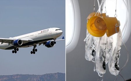 Jet plunges 27,000 feet in 10 minutes as oxygen masks suddenly drop aboard flight