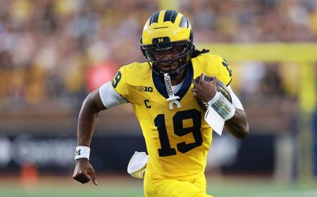 Bryce Underwood addresses Kyle Whittingham's comments about remaining starting QB at Michigan