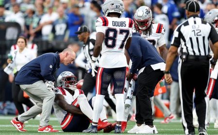 Patriots' AJ Brown exits NFL season opener against Seahawks, ruled out with ankle injury