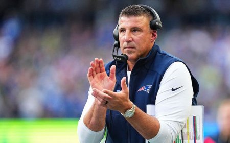 Mike Vrabel snaps at reporter over Drake Maye's struggles after Pats win: 'you're not going to ruin my Sunday'