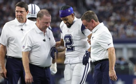 Cowboys' Cobie Durant gets stepped on in worst place possible during win over Commanders