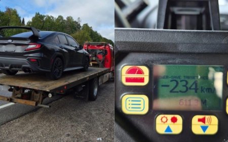 Driver travelling 234 km/h in northern Ontario charged with stunt driving