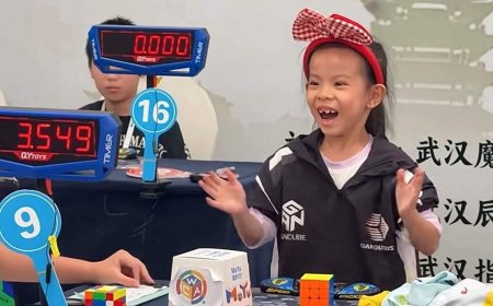 6-year-old girl from China breaks women’s Rubik’s Cube speed record