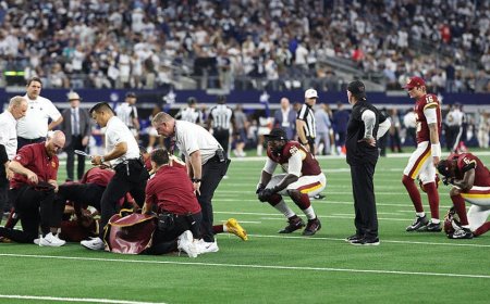 Commanders push back on 'bulls—' viral narrative that they didn't care about Jayden Daniels' elbow injury