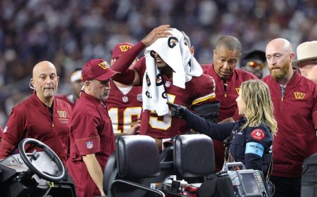 Jayden Daniels expected back within a month as Commanders rule out surgery on dislocated elbow