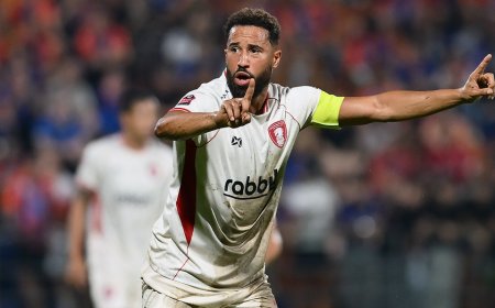 Soccer player gets smoked by lawn roller during halftime warm-up in wild moment caught on camera