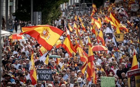 Spaniards Hold Massive Protest Against Migrant Invasion in Madrid