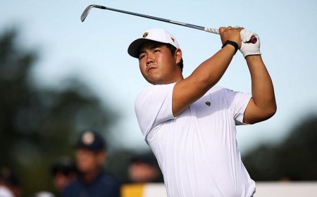 Golf star Tom Kim going from Presidents Cup to Asian Games seeking exemption from military service