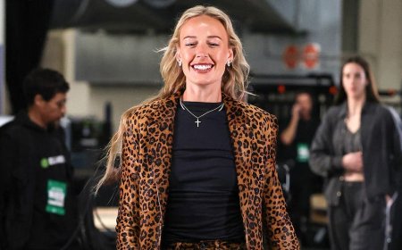 Fever's Sophie Cunningham wears sensational cheetah-print outfit ahead of playoff game vs Aces