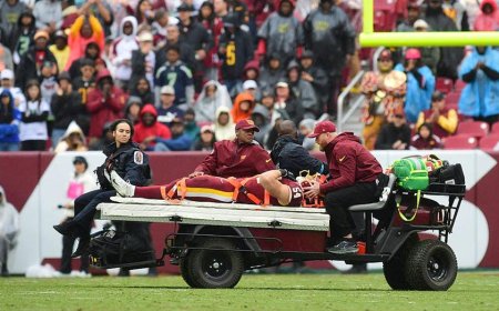 Awful scene as Leo Chanel suffers neck injury, marking second straight week Washington Commanders suffer scare