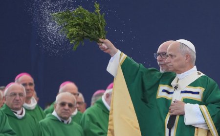Pope Leo visits site of miracle cures, meets people whose unexplained healings stunned doctors
