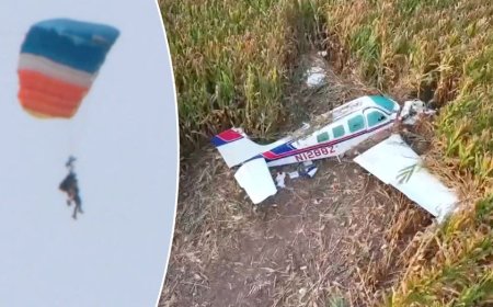 Skydivers watch plane vanish from sight, make split-second decision to jump