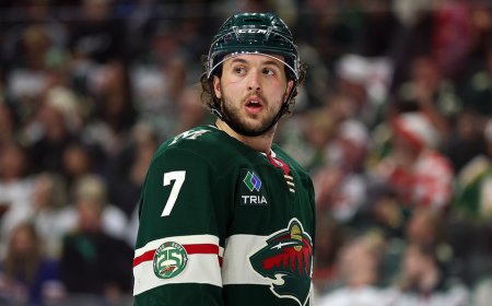 NHL defenseman Brock Faber out indefinitely after suffering skull fracture from shot to head