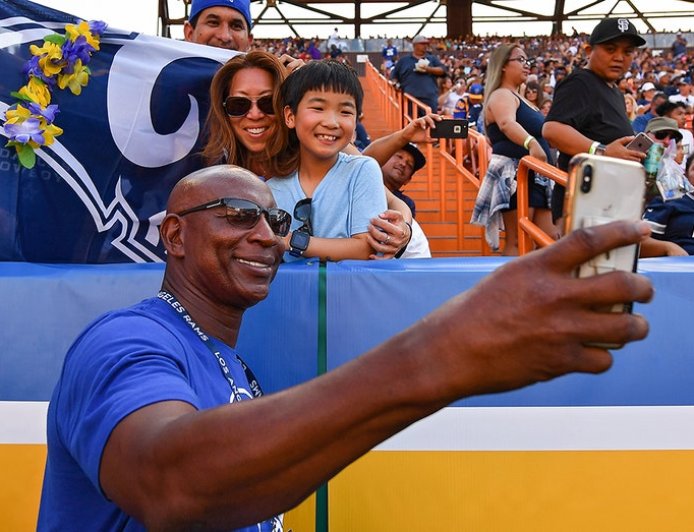 Rams legend Eric Dickerson speaks on Los Angeles Angels sale, says new owner Stan Kroenke 'likes winning'