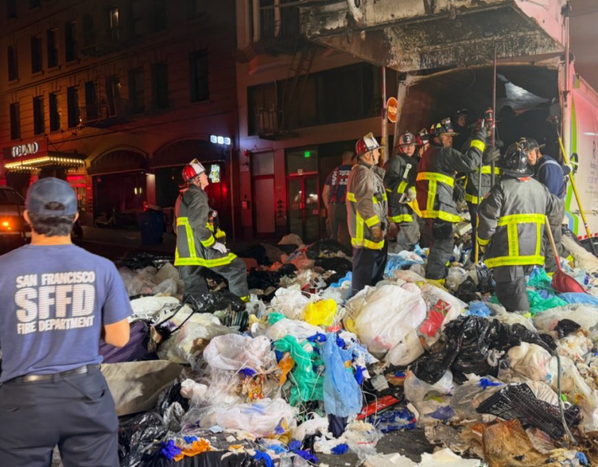 U.S. man rescued after getting stuck inside garbage truck