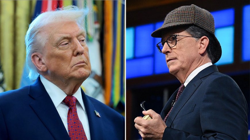 Colbert wins Emmy after show's cancellation but avoids discussing Trump