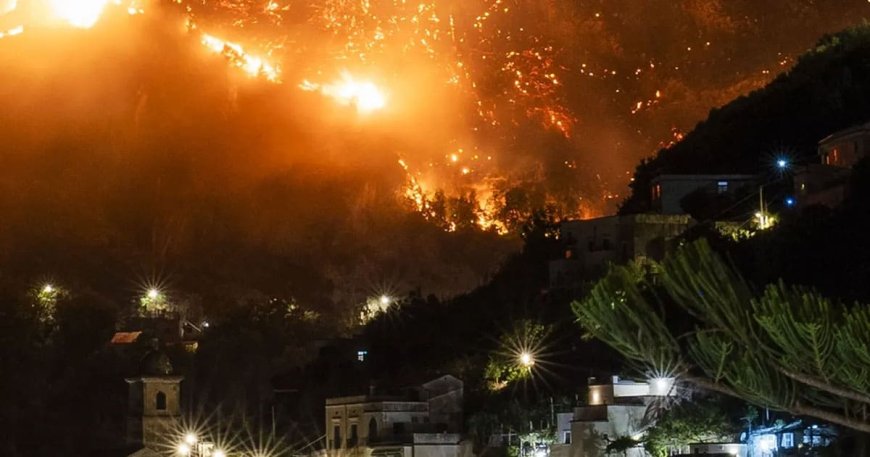 Wildfires Tear Across Italy’s Amalfi Coast as Officials Suspect Coordinated Arson