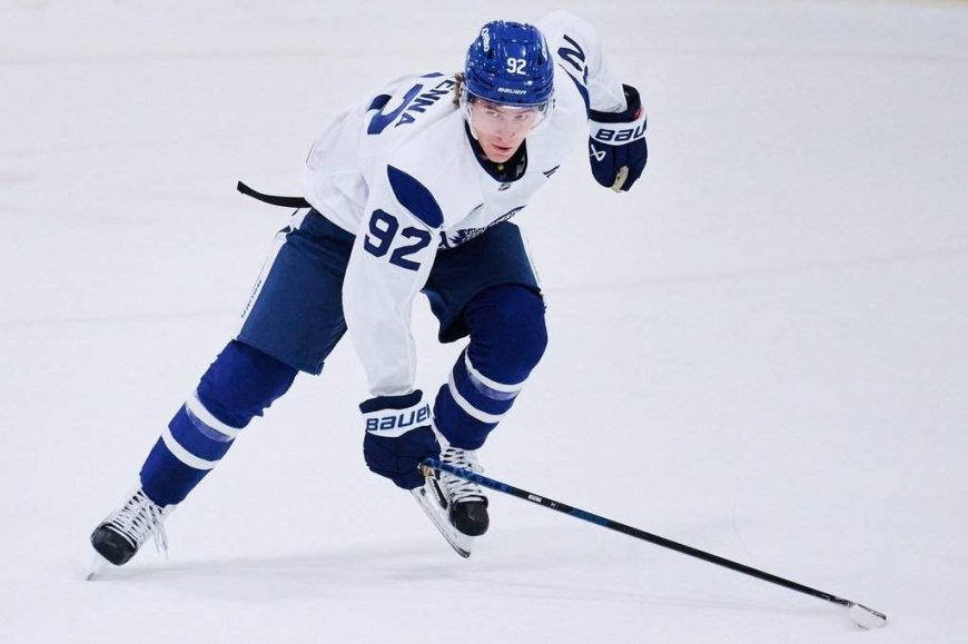 Leafs’ McKenna hits the ice for 1st camp practice