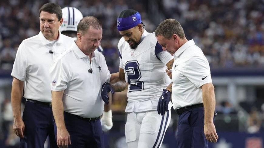 Cowboys' Cobie Durant gets stepped on in worst place possible during win over Commanders