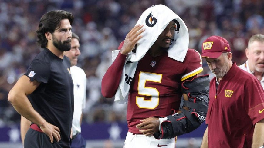 Commanders face critical decision on Jayden Daniels' elbow as specialists review MRI results