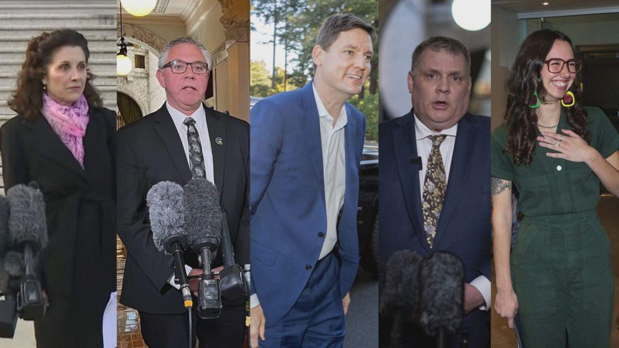 Here are the B.C. party leaders as voters go to the polls