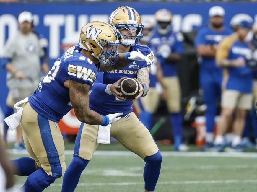 Winnipeg Blue Bombers turn to Brown at QB as they welcome Argonauts for crucial game