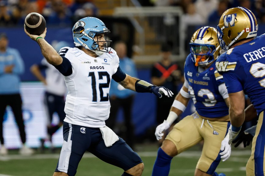 Winnipeg Blue Bombers start strong, finish flat in 30-28 loss to Argonauts
