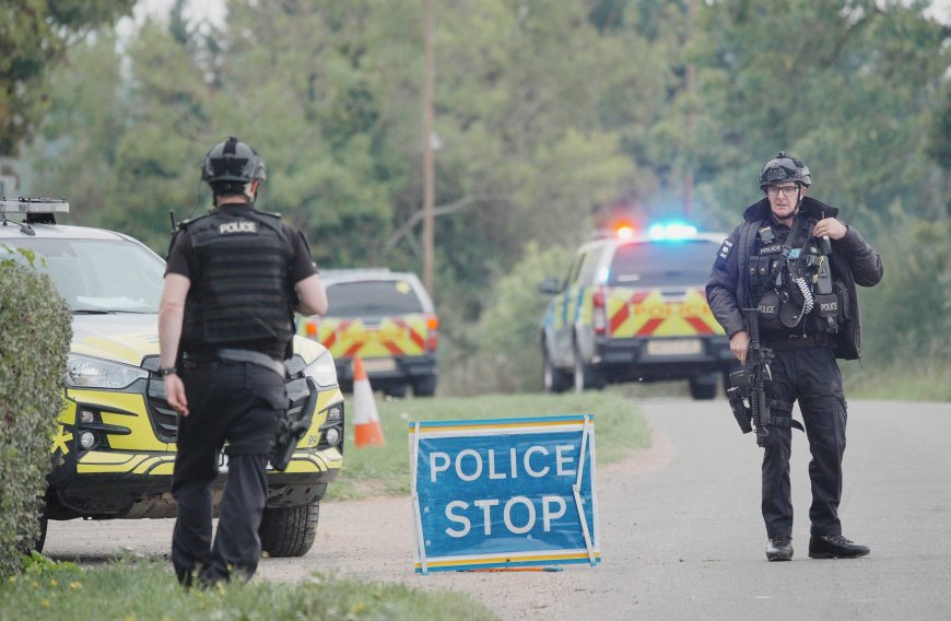U.K. police arrest 5 men near air base, suspected of preparing terror act