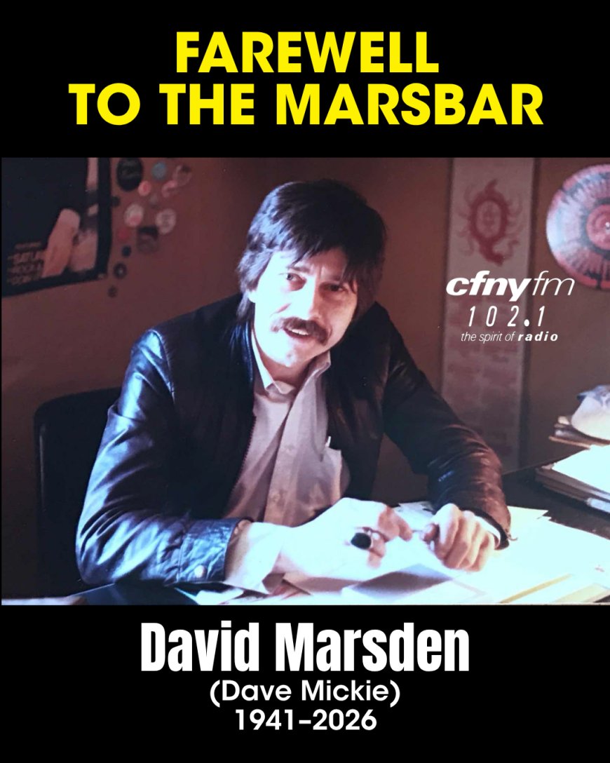 David Marsden, the architect of CFNY and the Spirit of Radio, has died