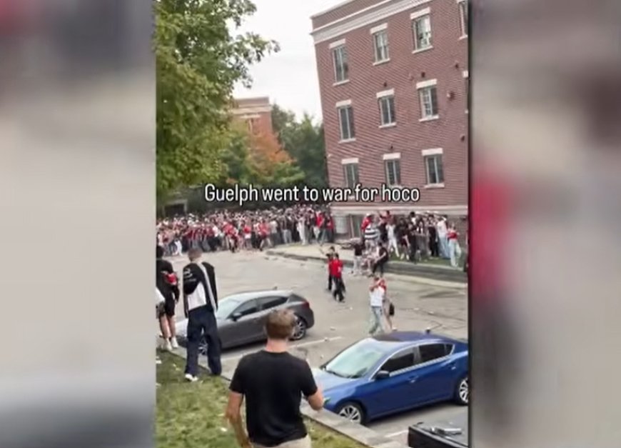 Thousands attend unruly Guelph homecoming street party as police investigate injuries, damage