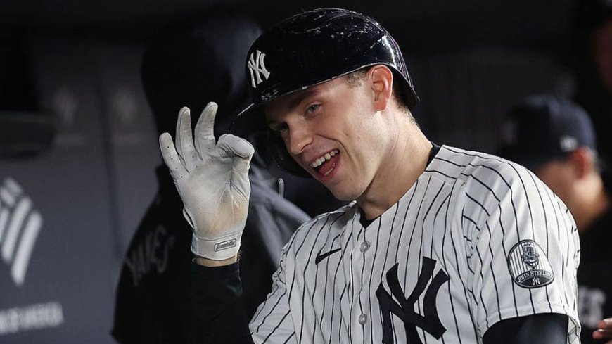 Yankees bullpen catcher head butts Ben Rice's grand slam on the fly in hilarious moment against Red Sox
