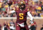 Minnesota quarterback gets kicked in the crotch by teammate en route to upset win over Michigan