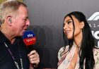 Kim Kardashian finally gives Martin Brundle a Formula 1 interview after snubbing him at the Monaco Grand Prix
