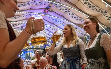 The ladies of Oktoberfest crush draft beers as fall heats up, Ryan Day's message to sick kids & a Strip fight