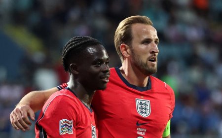 England Puts 7 Goals Past Croatia As Kane, Saka, Bellingham All Shine