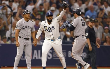 Yankees lose ALDS Game 1 to Rays as Austin Wells is thrown out at third after breaking up no-hitter