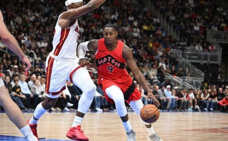 Raptors fall to Heat 129-105 in Quebec City