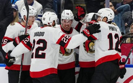 Sens open post-Tkachuk era with victory over Leafs