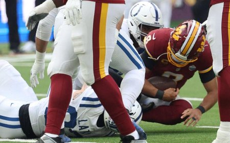 Marcus Mariota suffers knee injury against Colts in London as Commanders lose another starting QB