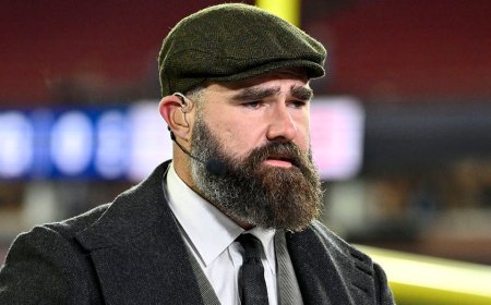 Jason Kelce calls the Commanders the 'Redskins' during game, immediately apologizes so as to not get canceled